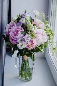 Bouquet de fleurs dans un vase